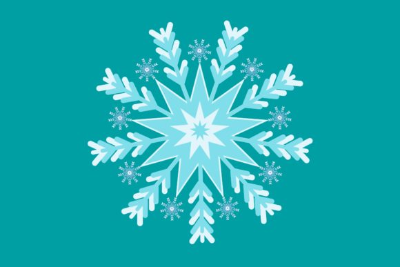 Beautiful Christmas Snowflakes Illustrations