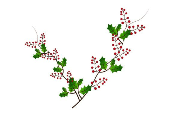 Christmas Botanical 143 Illustrations