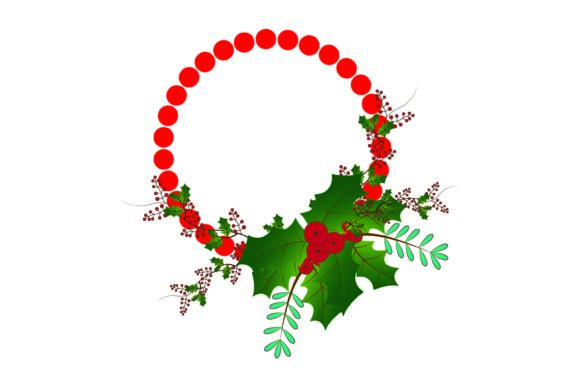 Christmas Frame Botanical 145: A Versatile Illustration for Seasonal Design