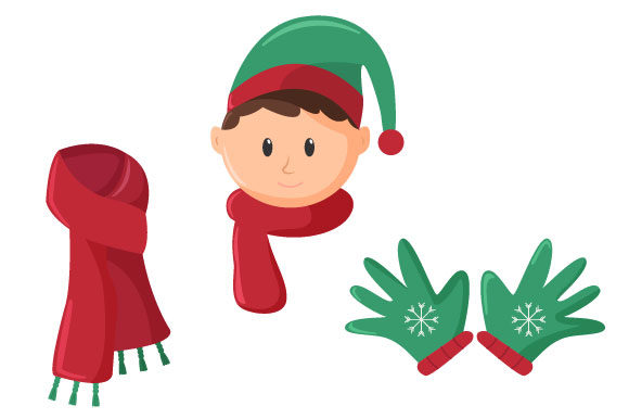 Christmas Object Illustration for Festive Branding