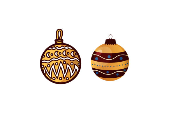 Gold Ornament Ball Christmas Set