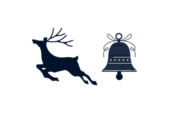 Reindeer Jingle Bell Christmas Set