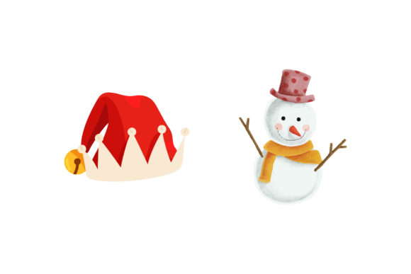 Santa’s Hat Snowman Christmas Set
